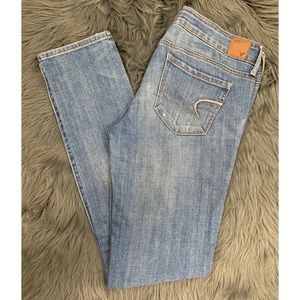 Low-Rise American Eagle Skinny Jeans
